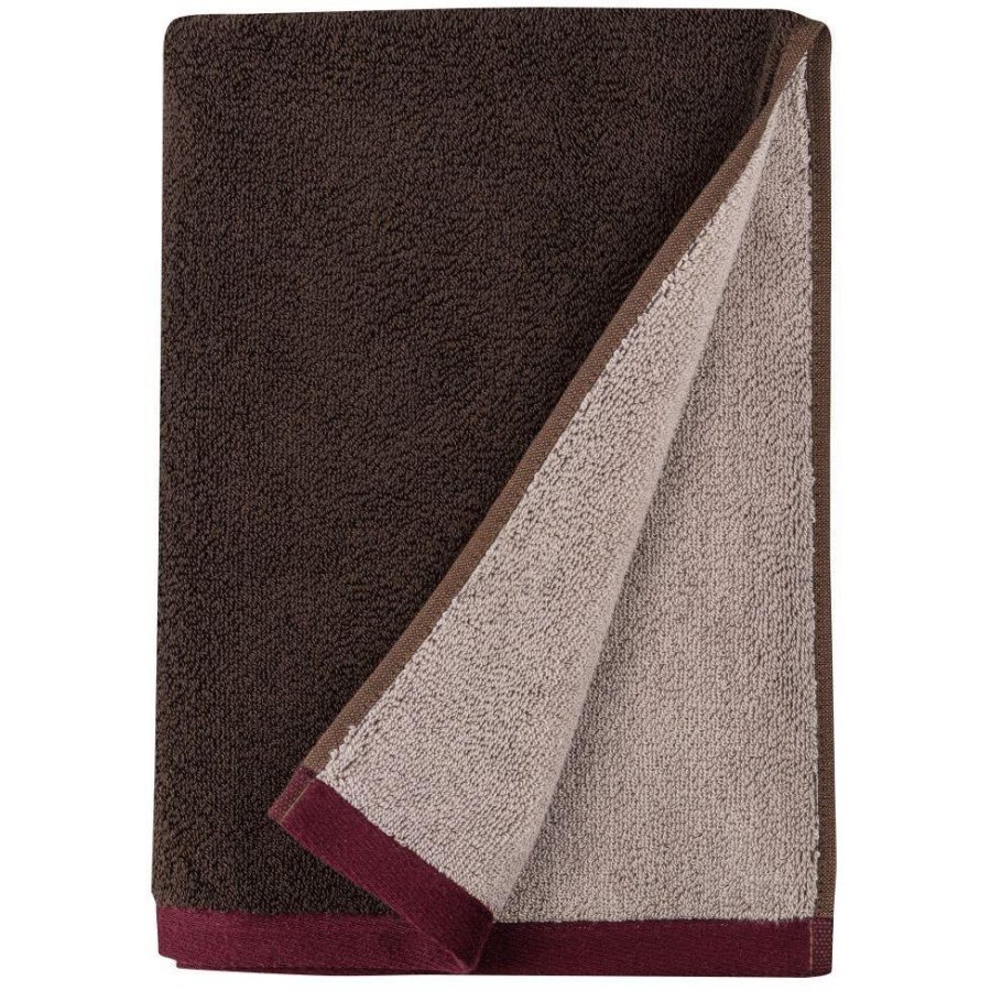 Mette Ditmer Soft Handtuch 70×133cm, Braun/Burgund