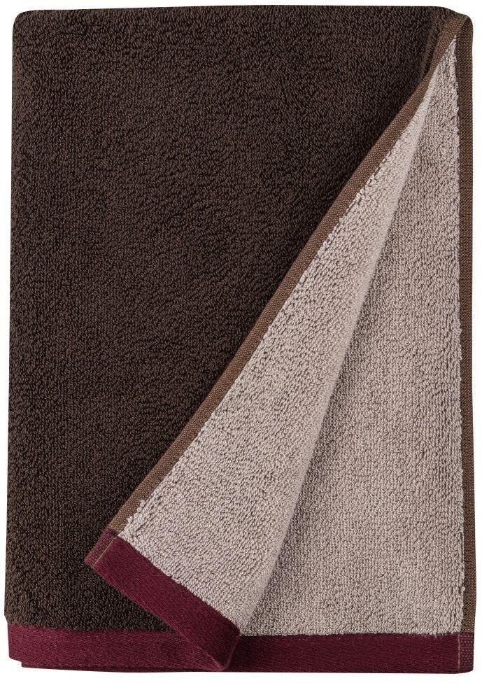 Mette Ditmer Soft Handtuch 70×133cm, Braun/Burgund