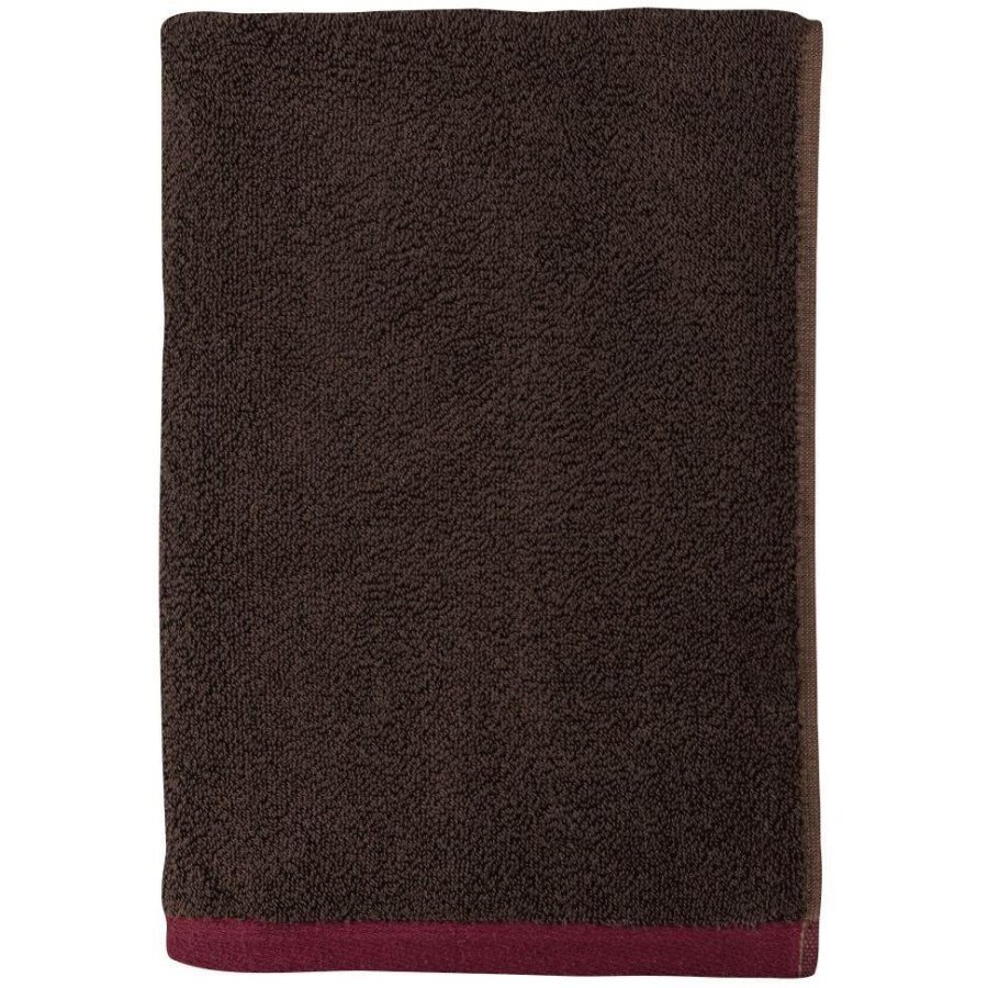 Mette Ditmer Soft Handtuch 70×133cm, Braun/Burgund