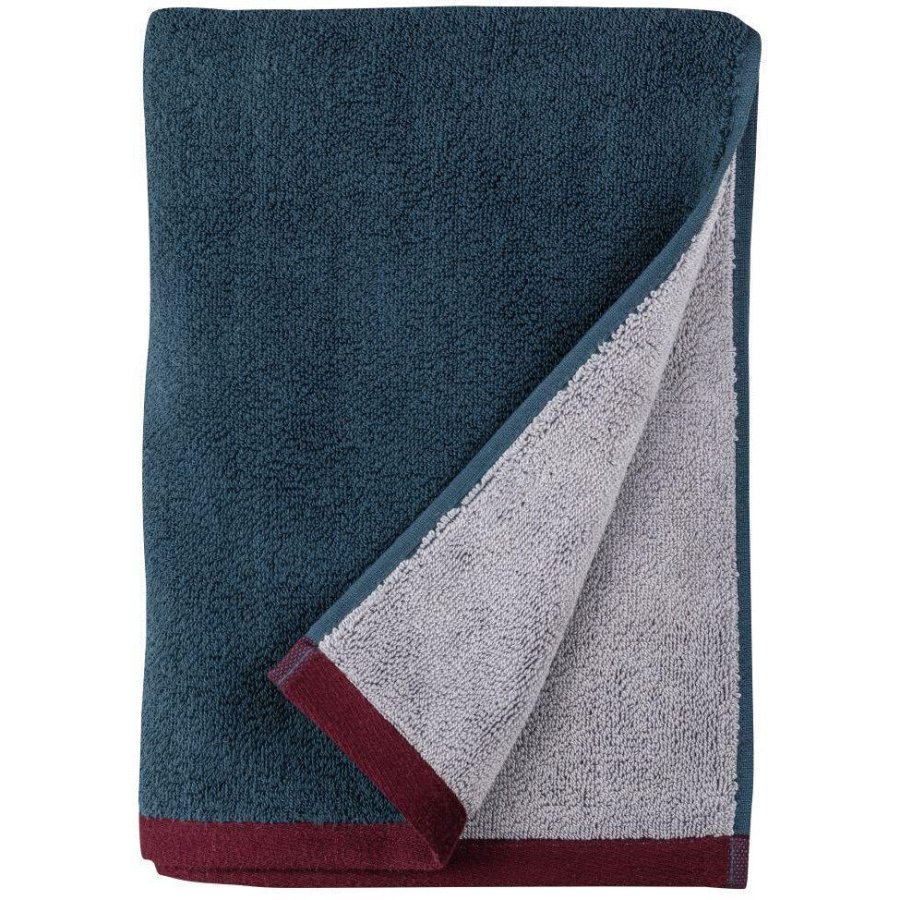 Mette Ditmer Soft Handtuch 70×133cm, Mitternachtsblau/Burgund