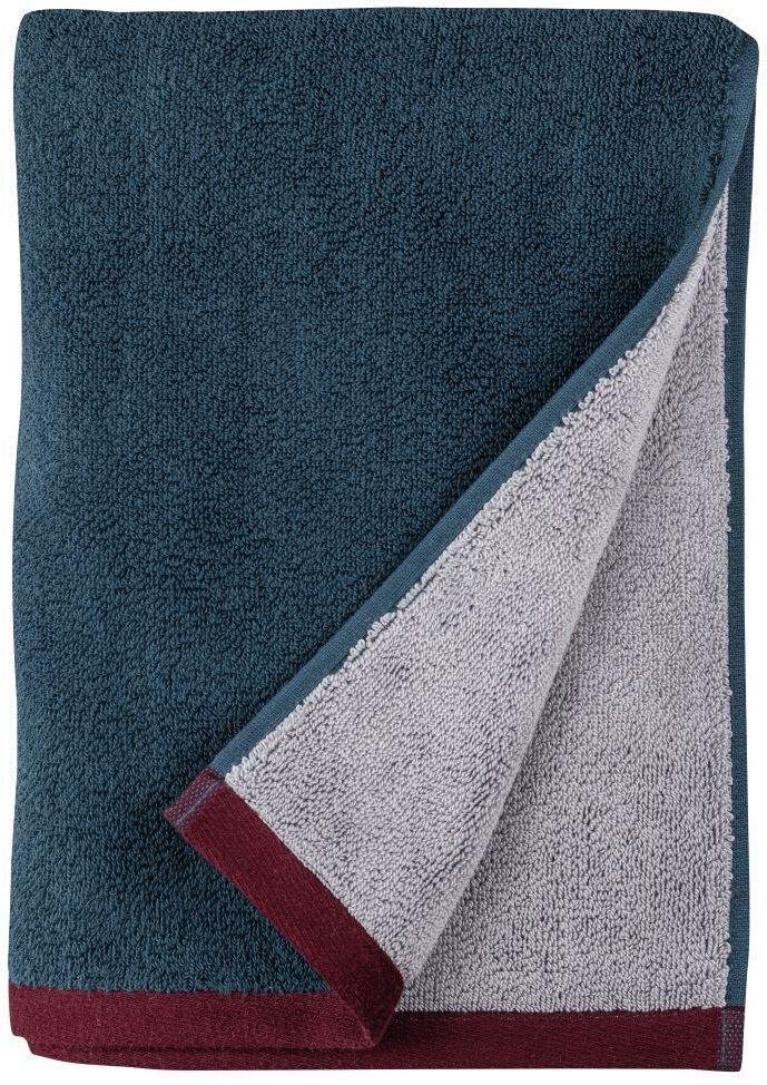 Mette Ditmer Soft Handtuch 70×133cm, Mitternachtsblau/Burgund