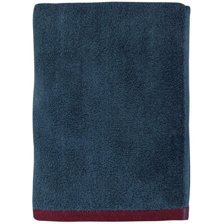 Mette Ditmer Soft Handtuch 70×133cm, Mitternachtsblau/Burgund