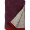 Mette Ditmer Soft H�ndkl�de 70x133 cm, Wine/Sand