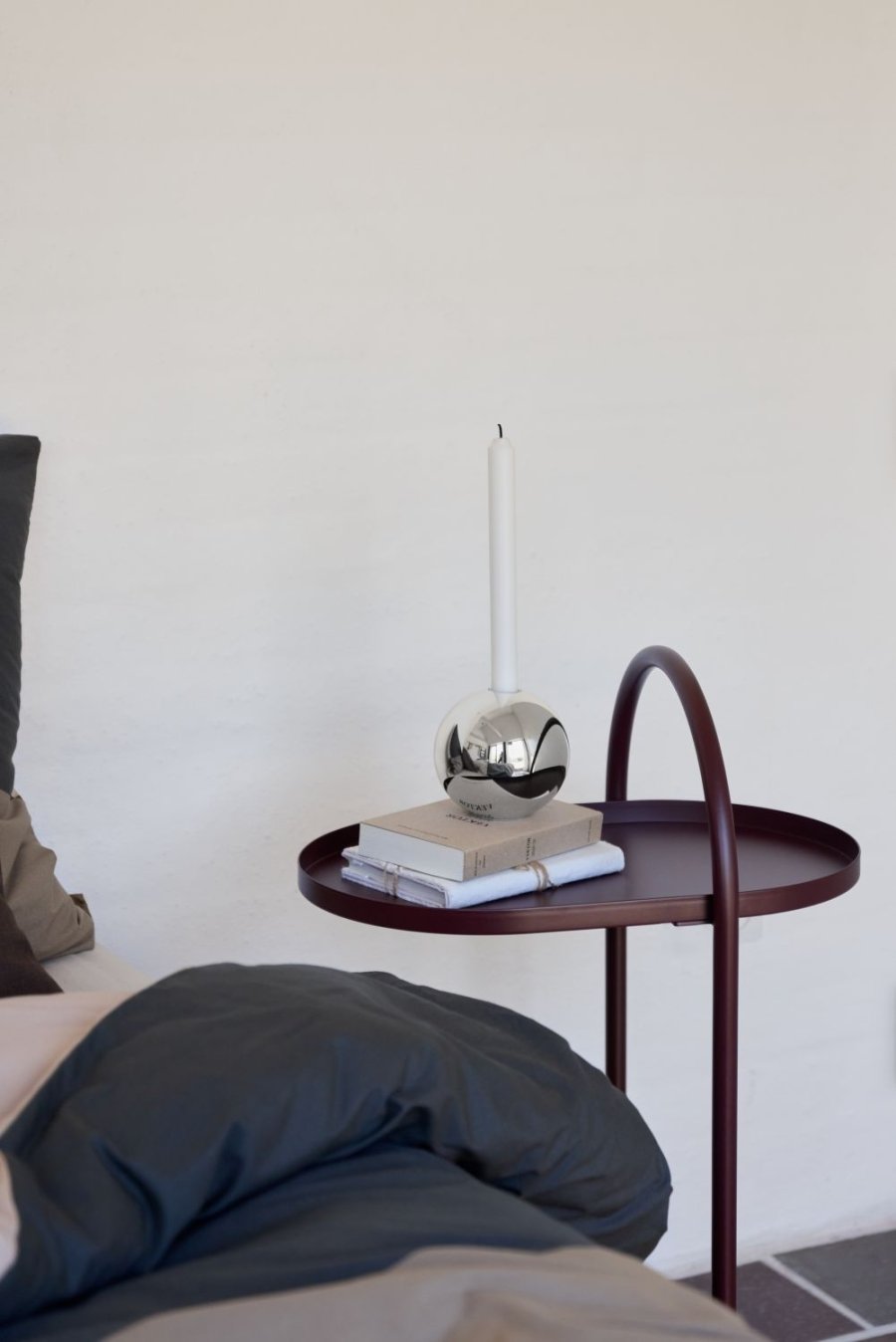 Mette Ditmer Sphere Lysestage H11 cm, Krom