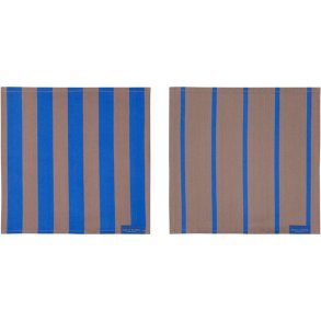 Mette Ditmer Stripes Karklud 2 stk. 33x33 cm, Blush
