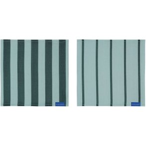 Mette Ditmer Stripes Karklud 2 stk. 33x33 cm, Mint