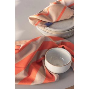 Mette Ditmer Stripes Viskestykke 2 stk. 70x50 cm, Latte