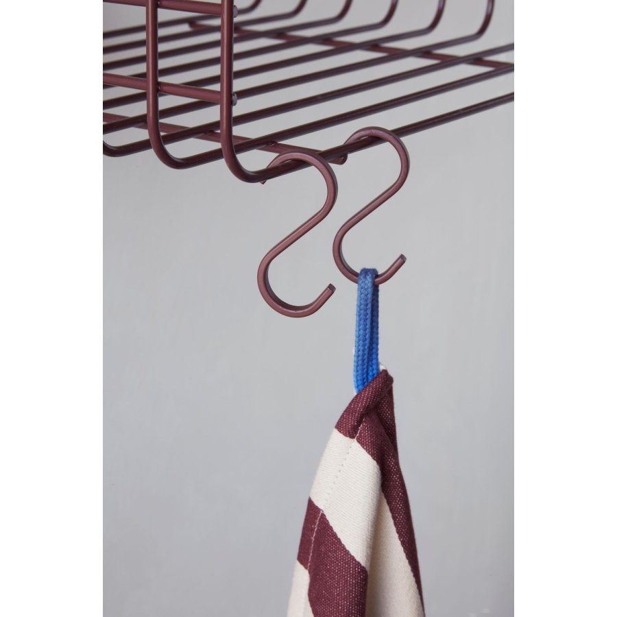 Mette Ditmer Stripes Viskestykke 2 stk. 50x70 cm, Wine