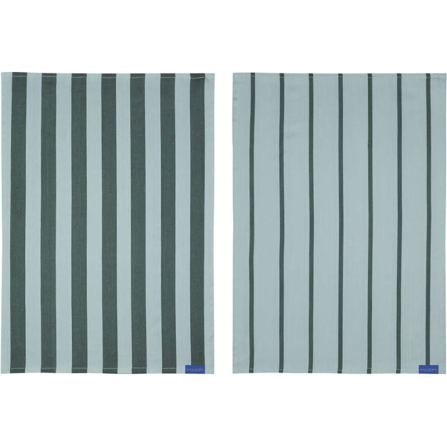 Mette Ditmer Stripes Geschirrtuch 2er Set70x50 cm, Mint