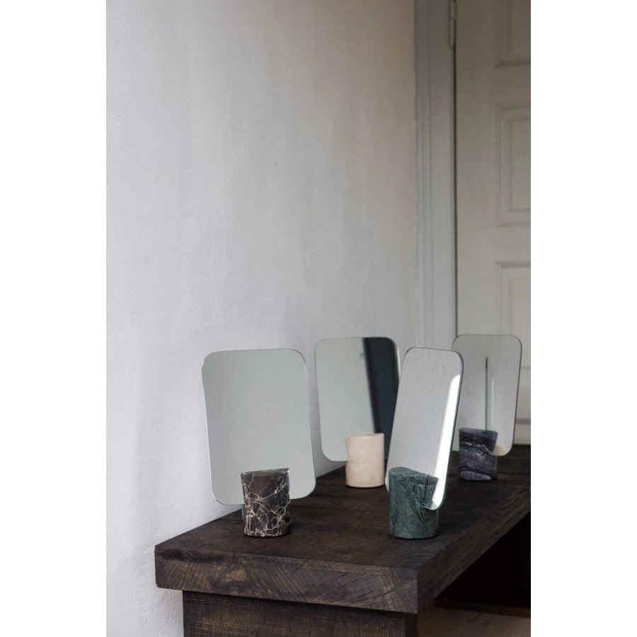 Mette Ditmer Travertine Spejl 30x18 cm, Linen