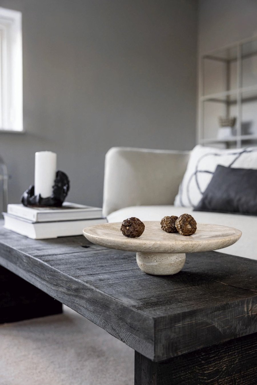 Mette Ditmer Travertine Opsats �32 cm, Linen