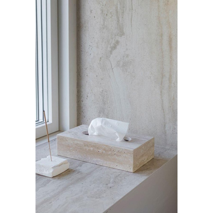Mette Ditmer Travertine Serviettenbox, Linen