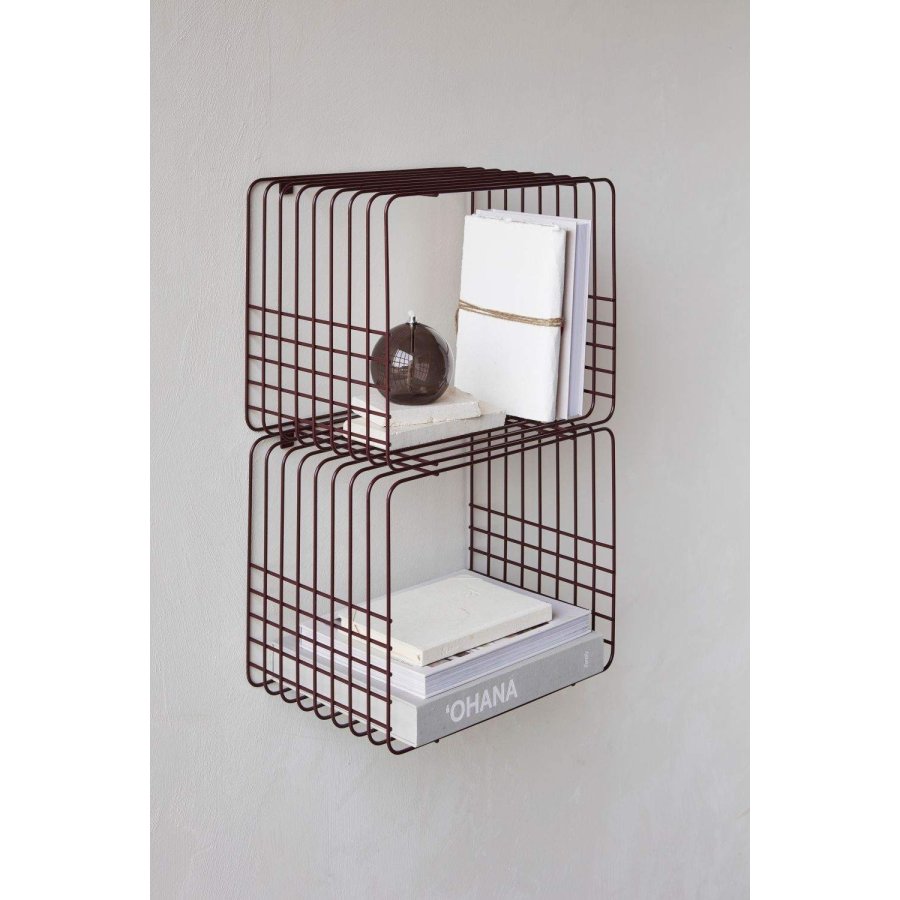 Mette Ditmer Wire Regal 38x30,5 cm, Wine
