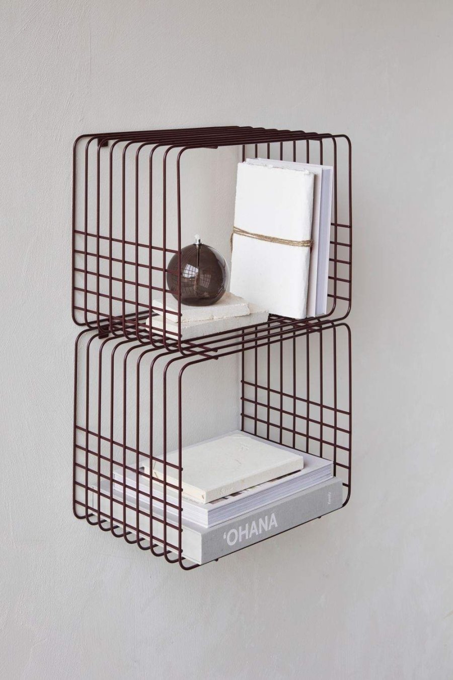 Mette Ditmer Wire Regal 38x30,5 cm, Wine