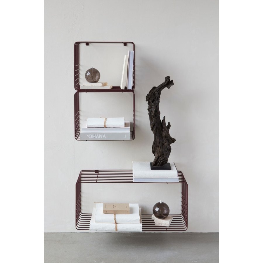 Mette Ditmer Wire Regal 38x30,5 cm, Wine