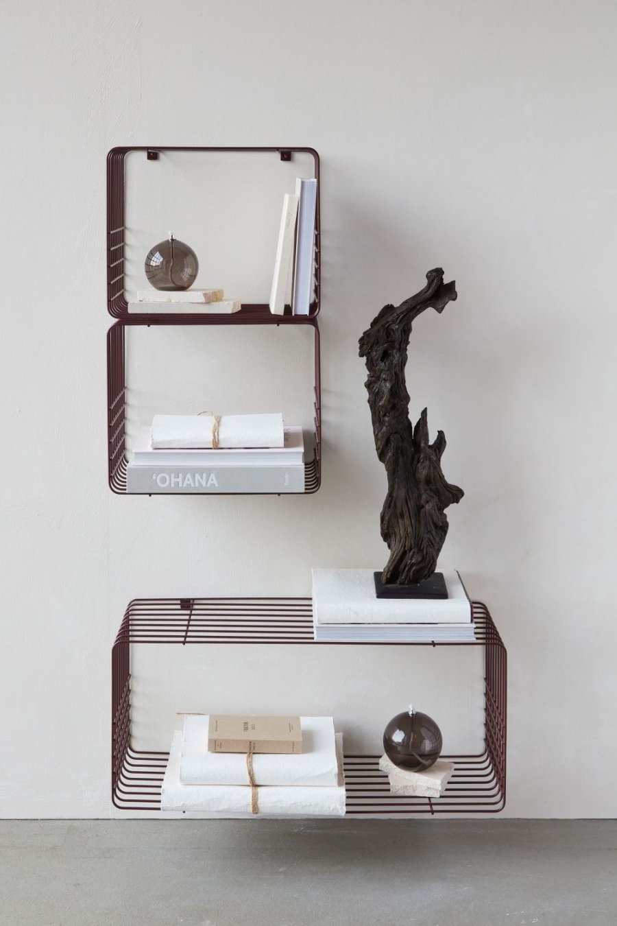 Mette Ditmer Wire Regal 38x30,5 cm, Wine