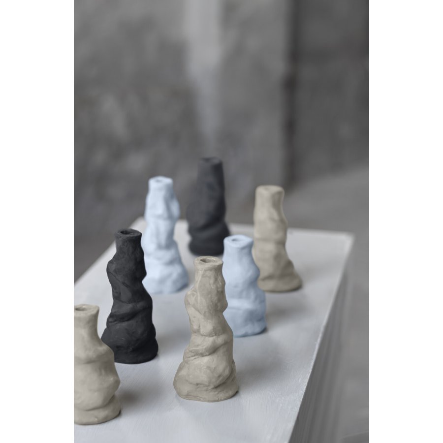 Mette Ditmer Art Piece Lysestage H12,5 cm, Sort