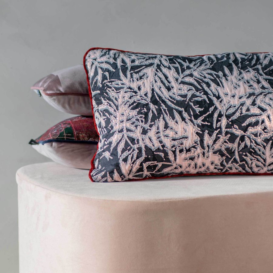 Mette Ditmer Atelier Pude 50x30 cm, Rose Leaves/Dust Blue