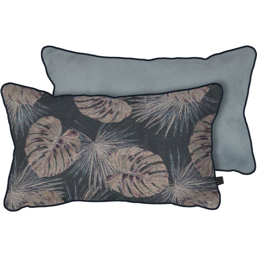 Mette Ditmer Atelier Kissen 50x30 cm, Monstera/Light Blue