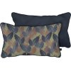 Mette Ditmer Atelier Pude 50x30 cm, Blue Leaves/Dust Blue