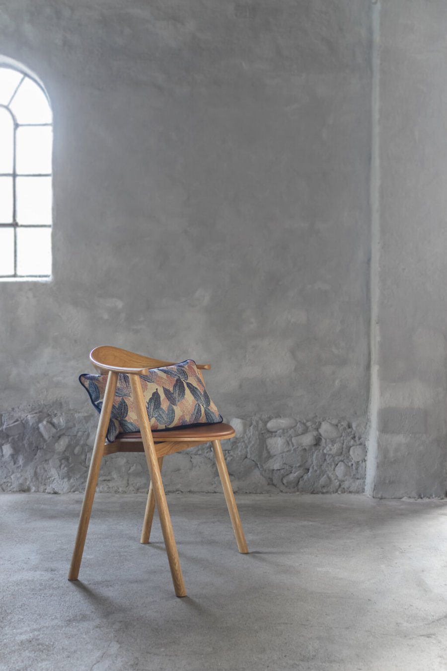 Mette Ditmer Atelier Pude 50x30 cm, Blue Leaves/Dust Blue