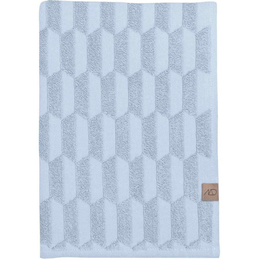 Mette Ditmer Geo Handtuch 2er Set 35x55 cm, Hellblau