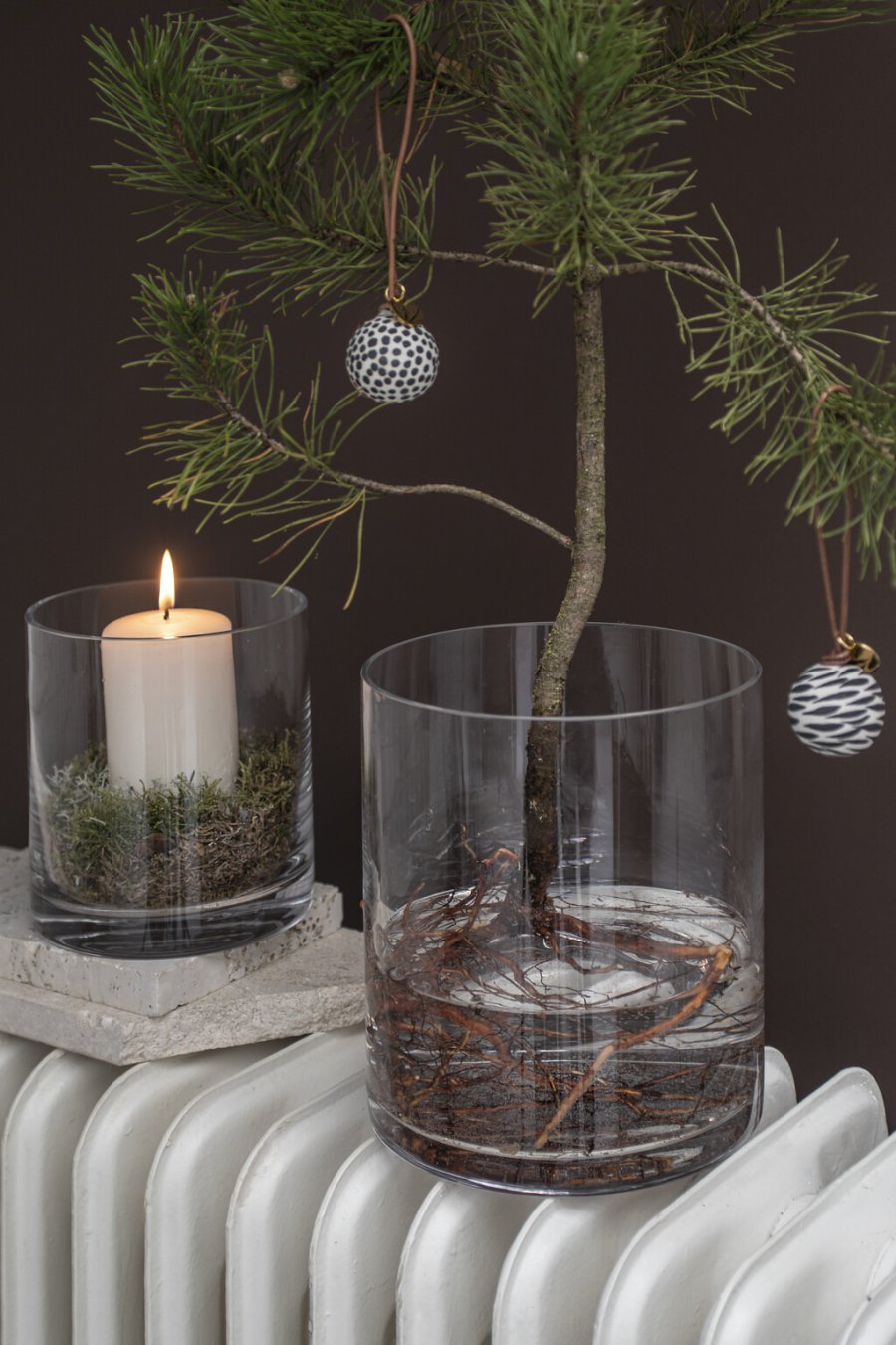 Mette Ditmer Globe Weihnachtskugeln 3er Set, Schwarz