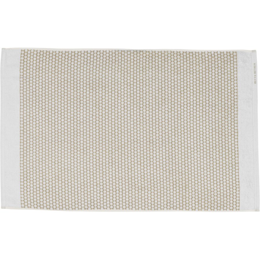 Mette Ditmer Grid Badematte 50x80 cm, Sand/Offwhite