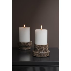 Mette Ditmer Marble Lysestage H6,5 cm, Brun