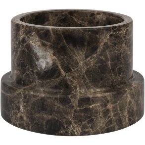 Mette Ditmer Marble Lysestage H6,5 cm, Brun