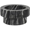 Mette Ditmer Marble Kerzenhalter H5 cm, Schwarz/Grau