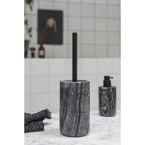 Mette Ditmer Marble Toiletbørste, Sort/Grå