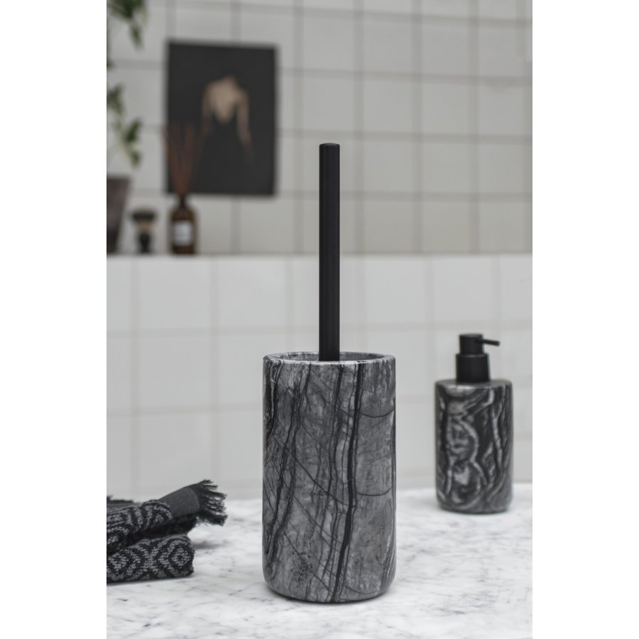 Mette Ditmer Marble Toilettenbrste, Schwarz/Grau