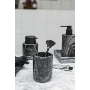 Mette Ditmer Marble Tandbørstekrus, Sort/Grå