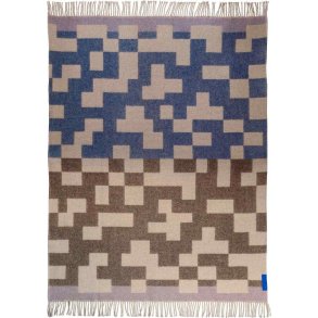 Mette Ditmer Maze Decke 130x190 cm, Schokolade