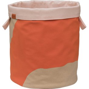 Mette Ditmer Nova Arte Vasketøjskurv H50 cm, Latte/Orange
