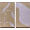 Mette Ditmer Nova Arte Handtuch 2er-Set, 50x90 cm, Sand/Lilac