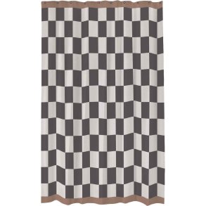 Mette Ditmer Retro Duschvorhang 150x200 cm, Dunkelgrau