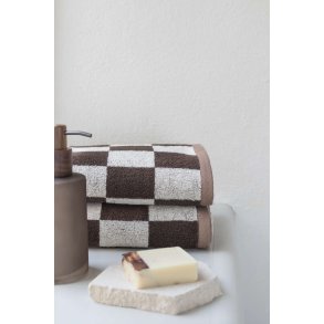 Mette Ditmer Retro Håndklæde 2 stk 40x55 cm, Chokolade