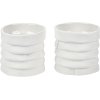 Mette Ditmer Ribbon Teelichthalter 2er Set H6,5 cm, Wei