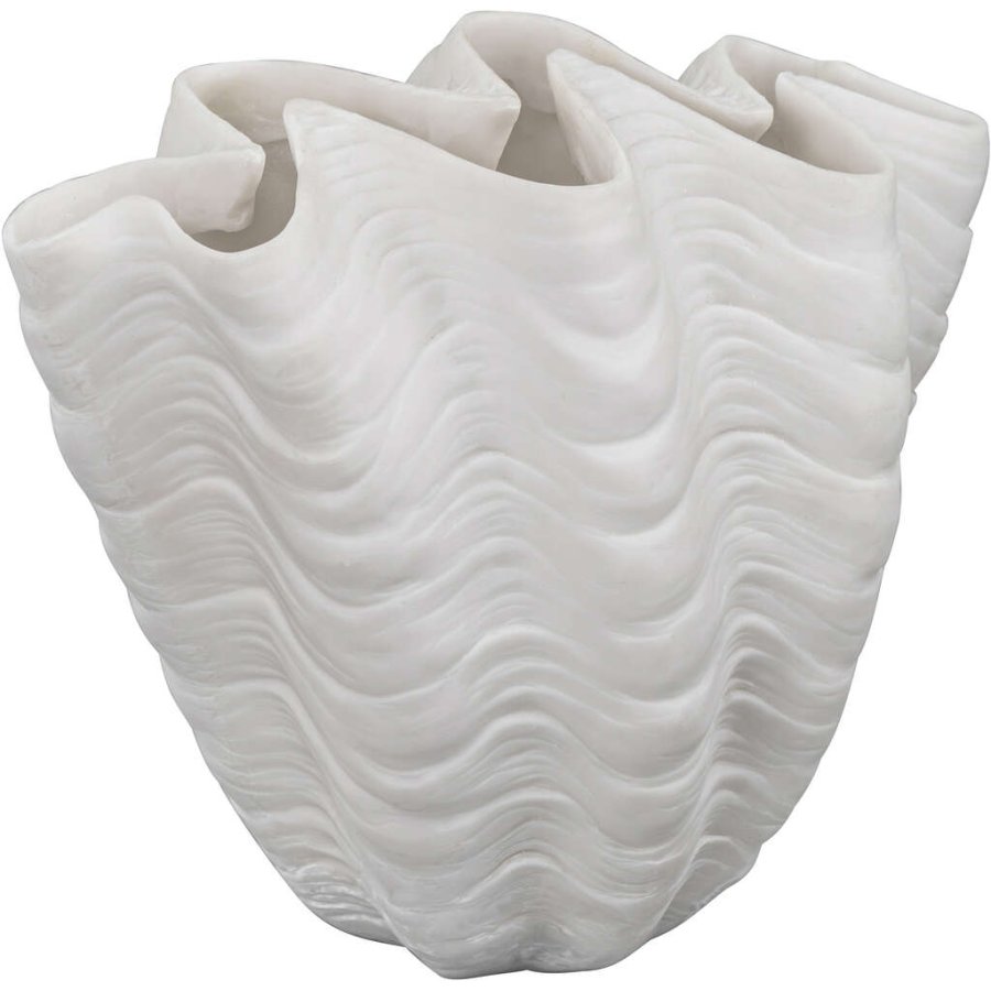 Mette Ditmer Shell Vase H22 cm, Cremefarben