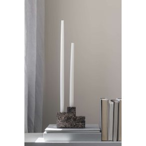 Mette Ditmer Step Lysestage H12 cm, Brun