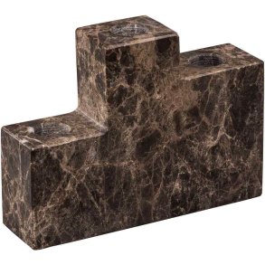 Mette Ditmer Step Lysestage H12 cm, Brun