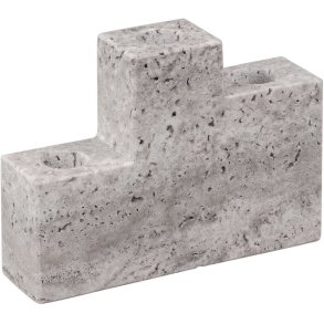 Mette Ditmer Step Lysestage H12 cm, Chalk