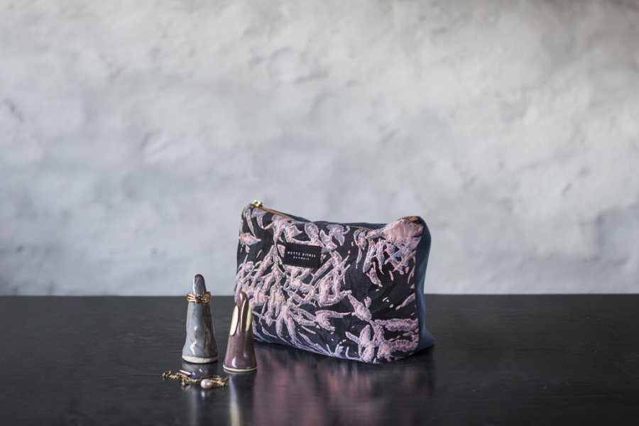 Mette Ditmer Venus Kosmetikpung 23x14 cm, Rose Leaves/Dust Blue