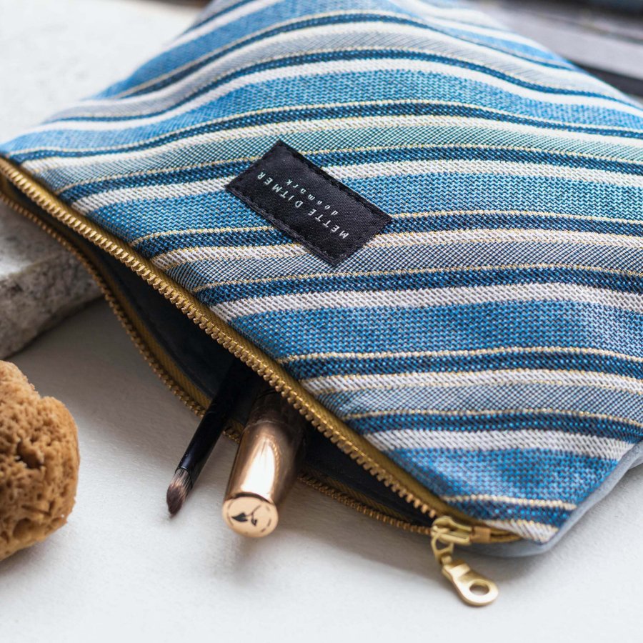 Mette Ditmer Venus Kosmetikpung 23x14 cm, Diagonal Blue