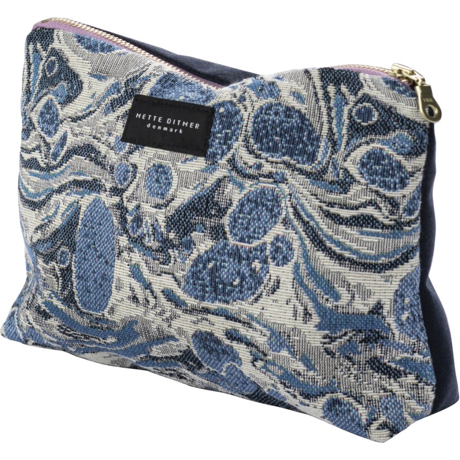 Mette Ditmer Venus Kosmetikpung 23x14 cm, Blue Marble/Dark Blue