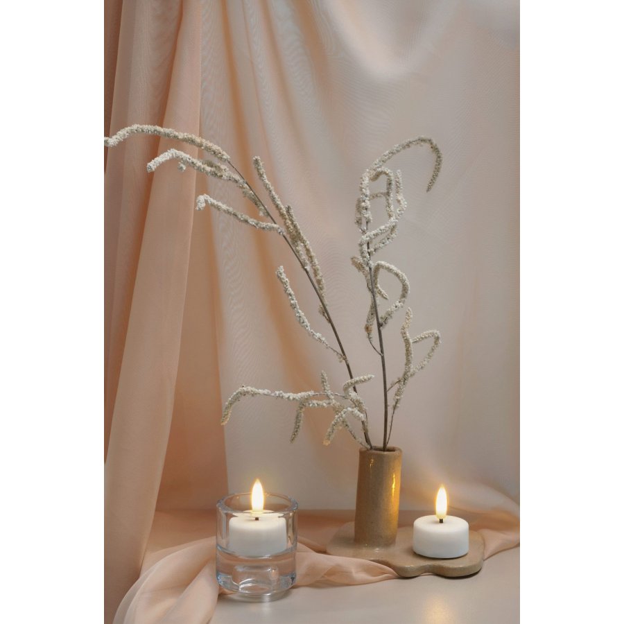 Moods & More Teelichter LED 2er Set 3,9xH2,0 cm, Wei