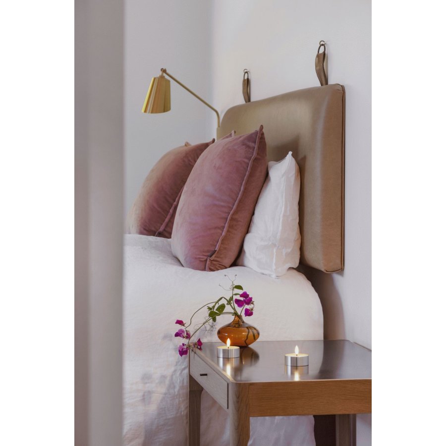 Moods & More Teelicht mit Schmelzeffekt LED 6,3xH25 cm, Silber-Finish