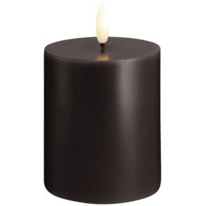 Moods & More Bloklys LED 7,4xH10 cm, Charcoal